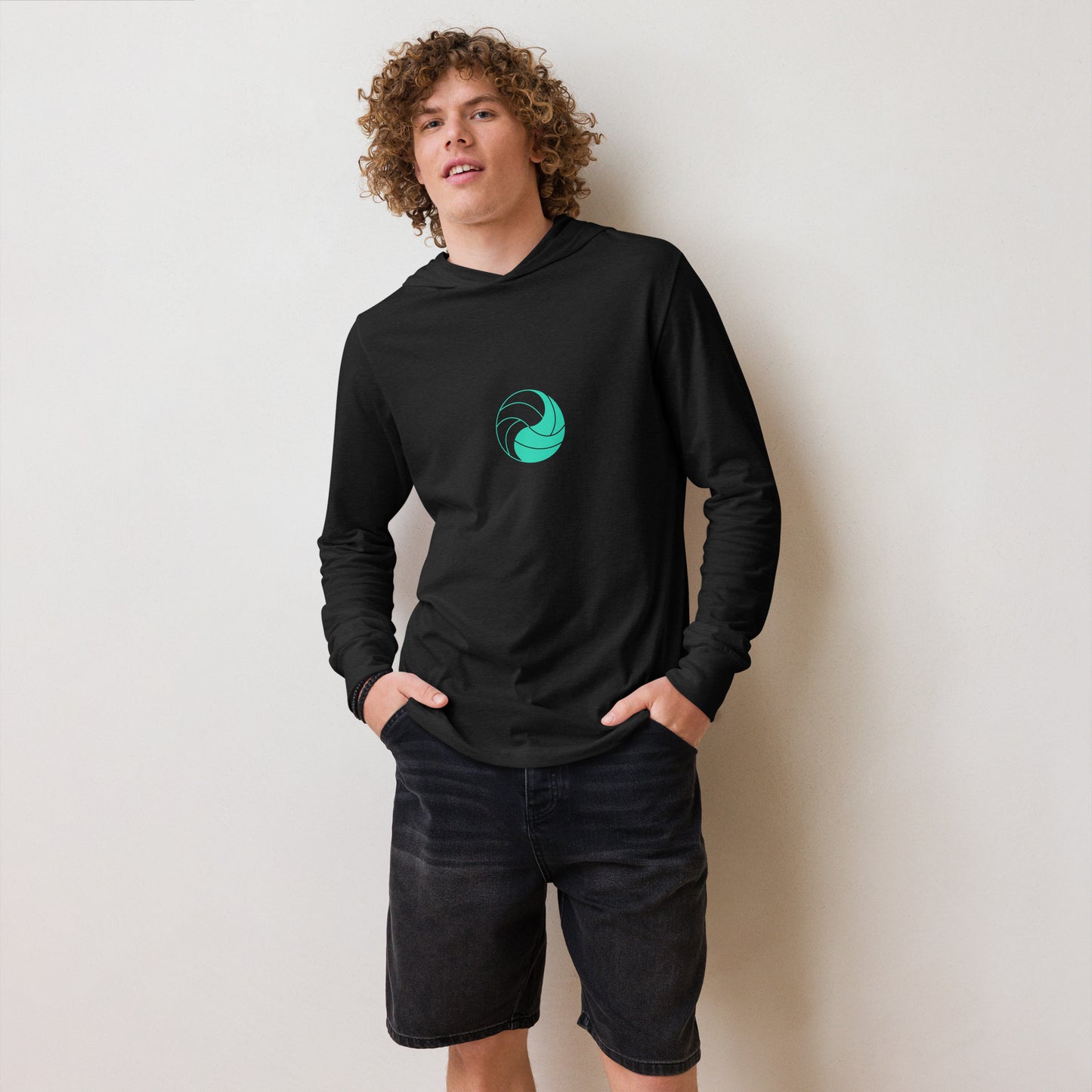 Hooded long-sleeve tee